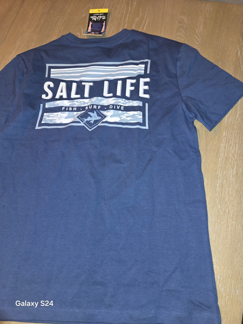 Salt Life Navy Blue Short Sleeve Graphic Tee Mens M New